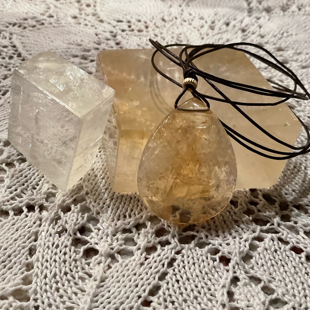 Citrine ⭐️ teardrop pendant necklace ⭐️ - Picture 6 of 6